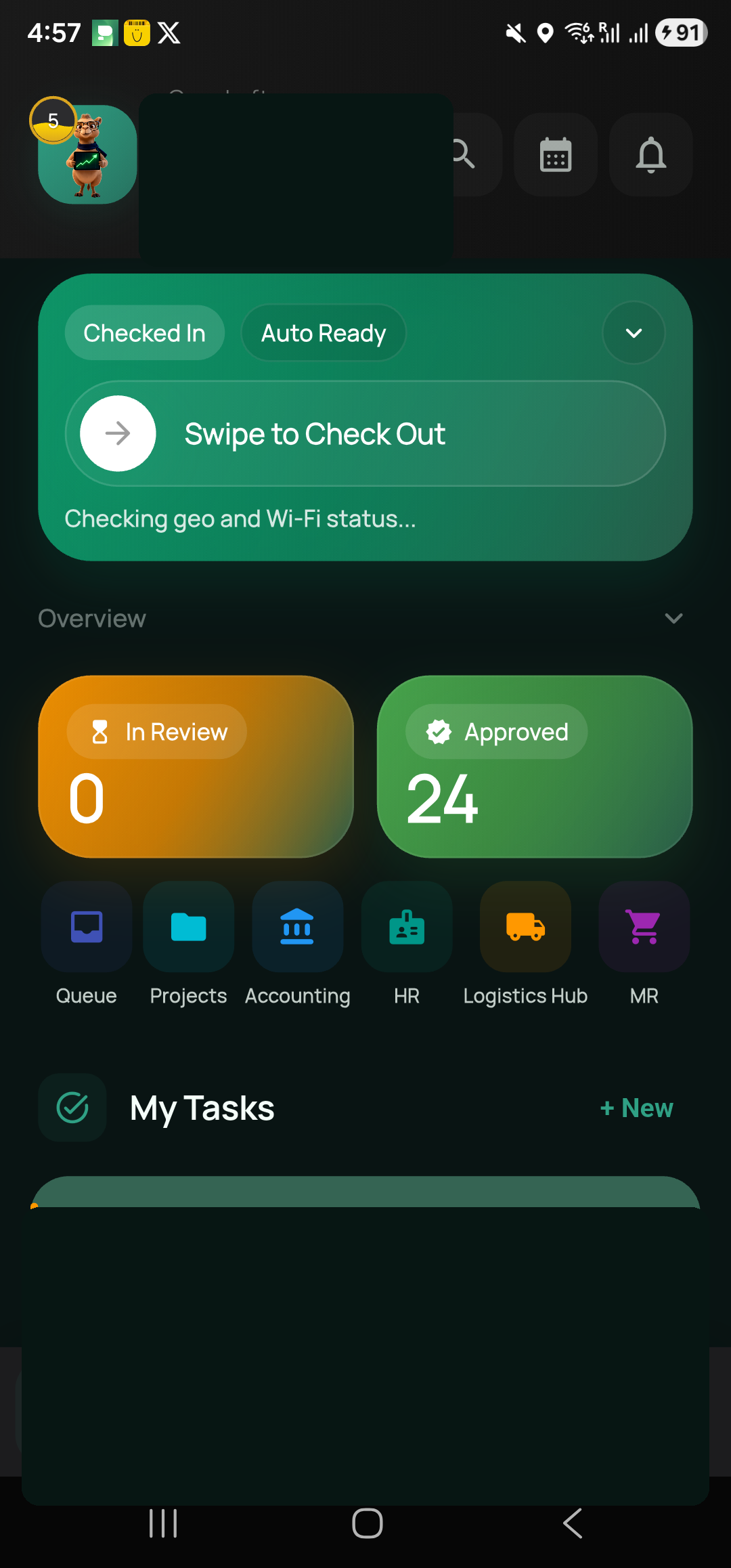 Prime RP mobile dashboard preview